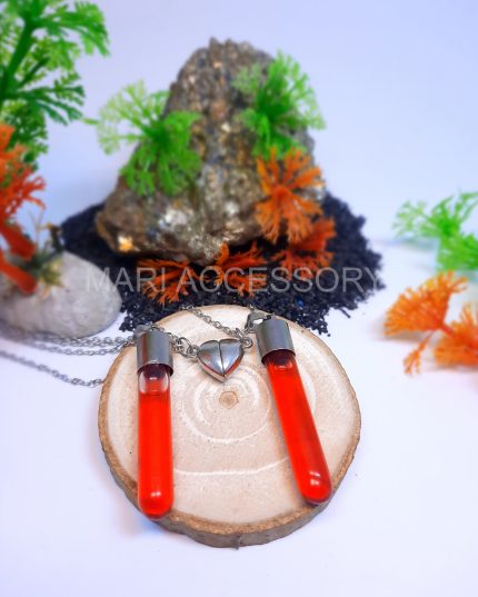 گردنبند ست شیشه خون مگنت دار کد۲۵۳